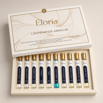 Coffret Éloria — 10 Parfums · L'Expérience Absolue men edition