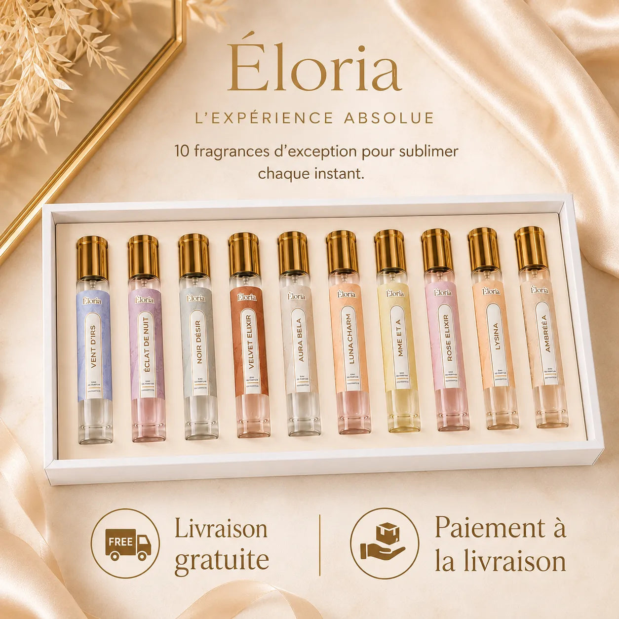 Coffret women Éloria — 10 Parfums · L'Expérience Absolue