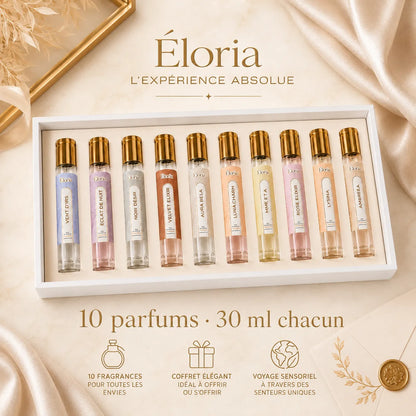 Coffret women Éloria — 10 Parfums · L'Expérience Absolue